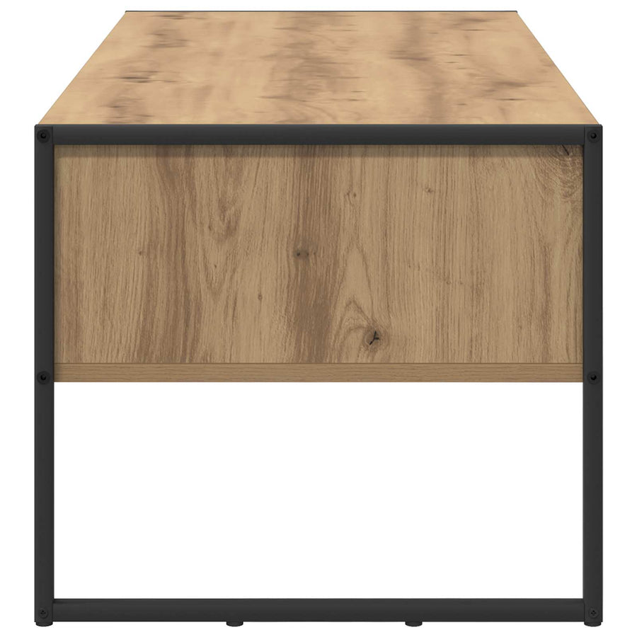 Salontafel Ambachtelijk eiken 100 x 46 x 40 cm Bewerkt hout