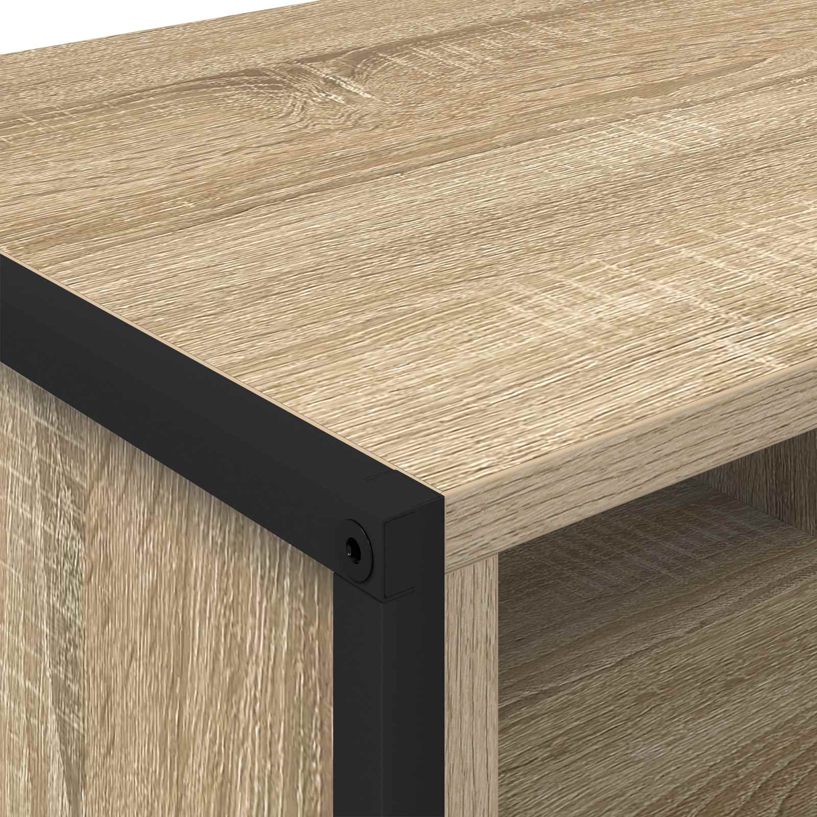 Schoenenkast met opslag Sonoma 60 x 35 x 44 cm Bewerkt hout