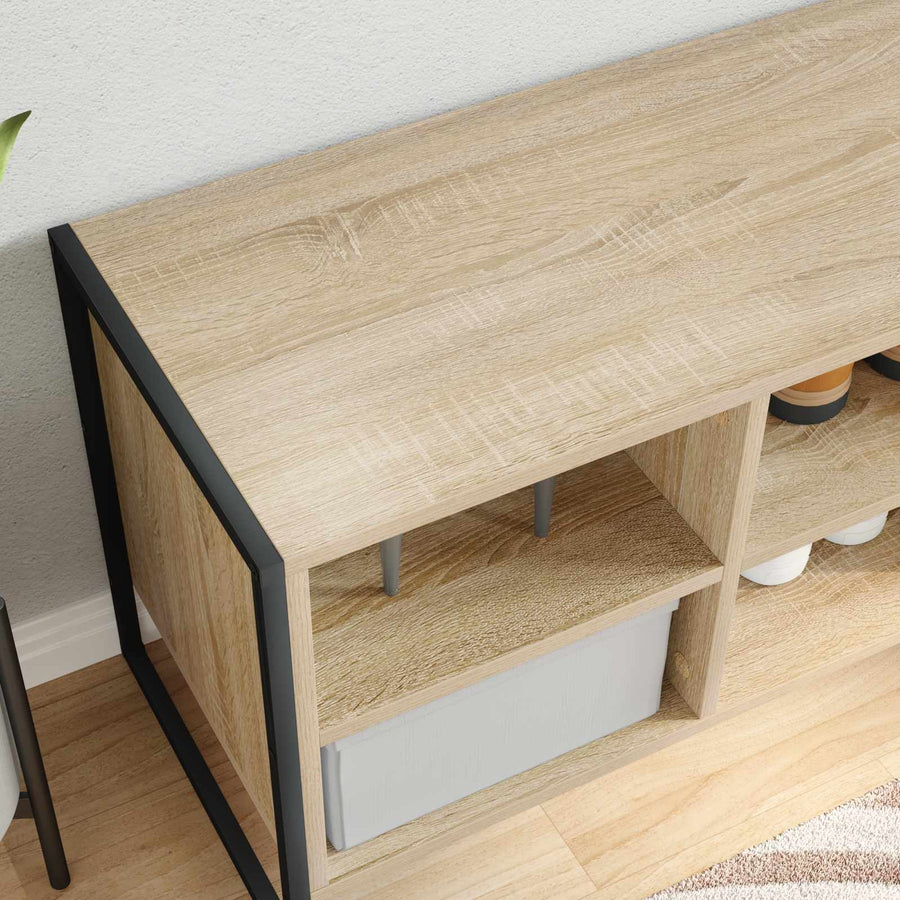 Schoenenkast met opslag Sonoma 60 x 35 x 44 cm Bewerkt hout
