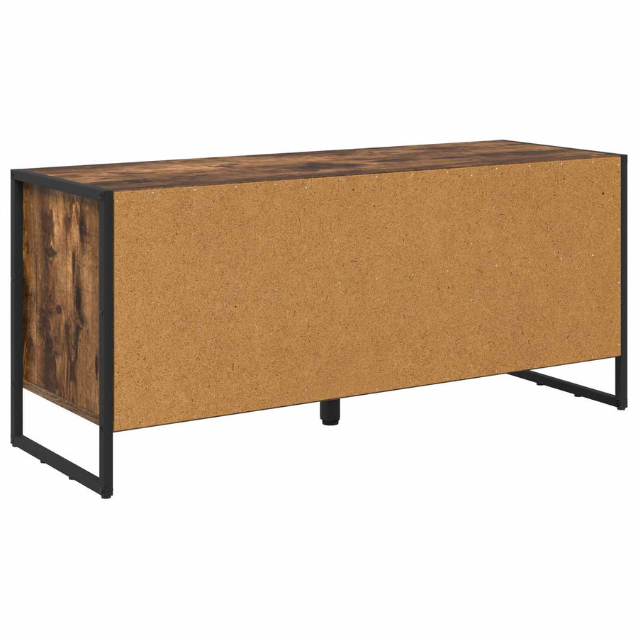 Schoenenkast met opslag Rook Eik 60 x 35 x 44 cm Bewerkt hout