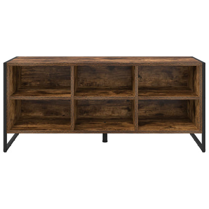 Schoenenkast met opslag Rook Eik 60 x 35 x 44 cm Bewerkt hout