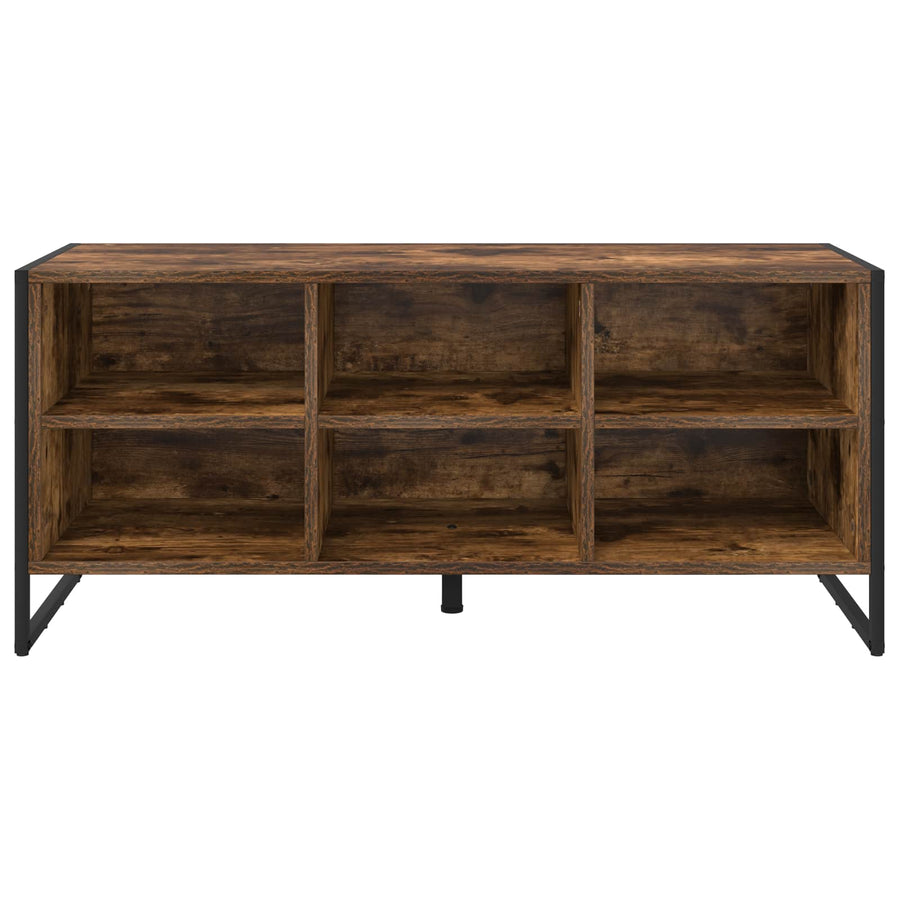Schoenenkast met opslag Rook Eik 60 x 35 x 44 cm Bewerkt hout