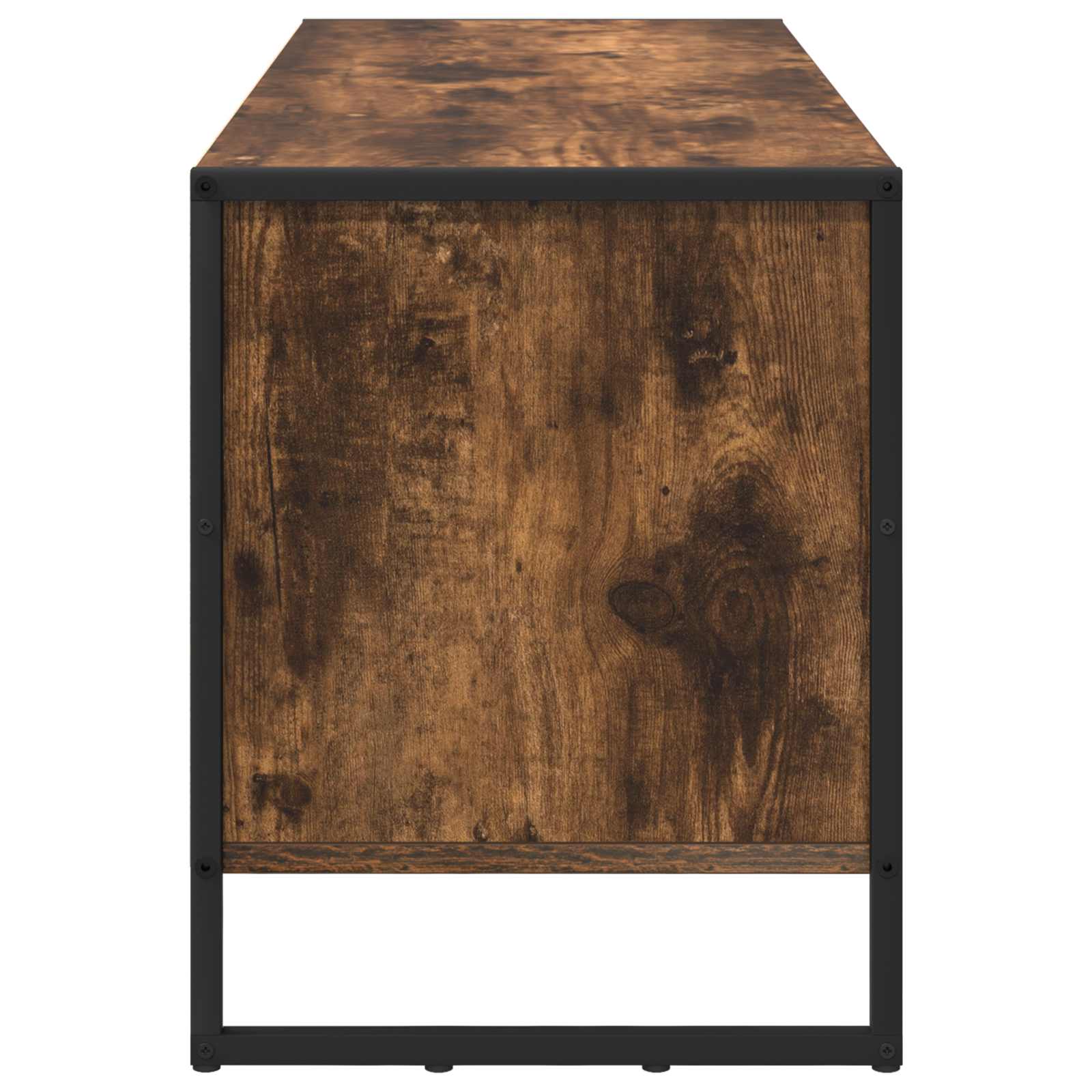 Schoenenkast met opslag Rook Eik 60 x 35 x 44 cm Bewerkt hout