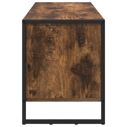 Schoenenkast met opslag Rook Eik 60 x 35 x 44 cm Bewerkt hout