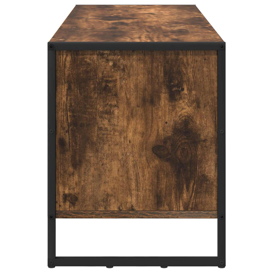Schoenenkast met opslag Rook Eik 60 x 35 x 44 cm Bewerkt hout