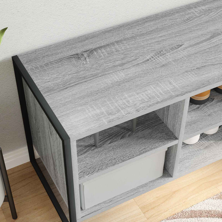 Schoenenkast Grijs Sonoma 60 x 35 x 44 cm Bewerkt hout