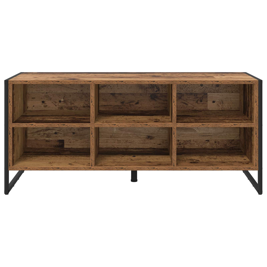 Schoenenkast met opslag Oud Hout 60 x 35 x 44 cm Bewerkt hout