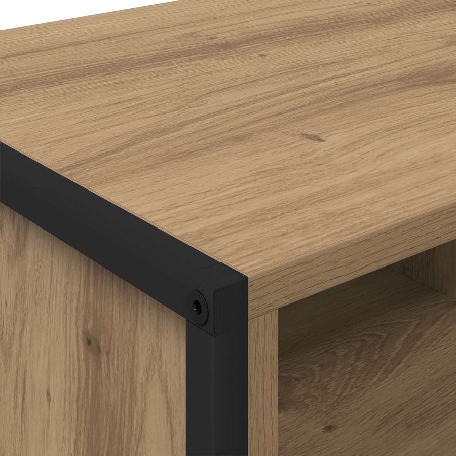 Schoenenkast Ambachtelijk eiken 60 x 35 x 44 cm Bewerkt hout