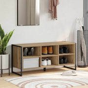 Schoenenkast bewerkt hout 100x35x44 cm eiken