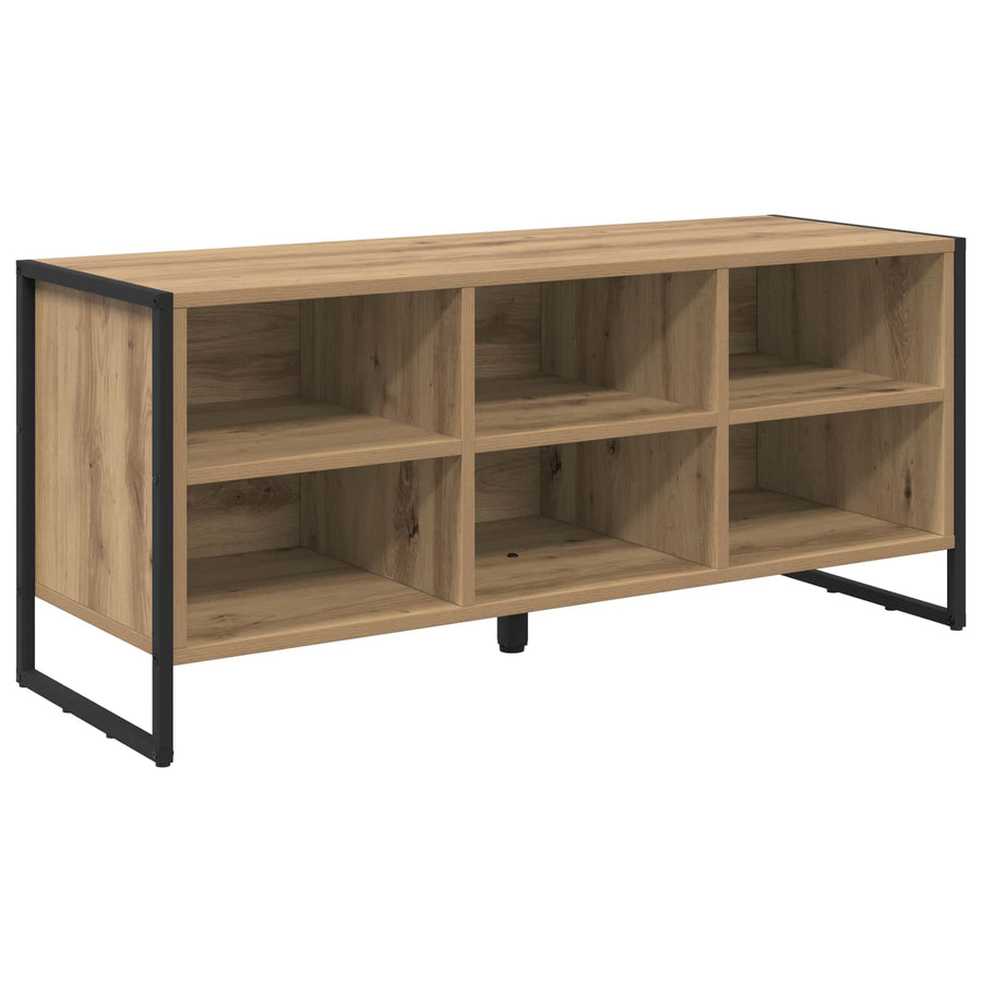 Schoenenkast Ambachtelijk eiken 60 x 35 x 44 cm Bewerkt hout