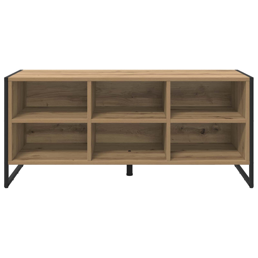 Schoenenkast Ambachtelijk eiken 60 x 35 x 44 cm Bewerkt hout
