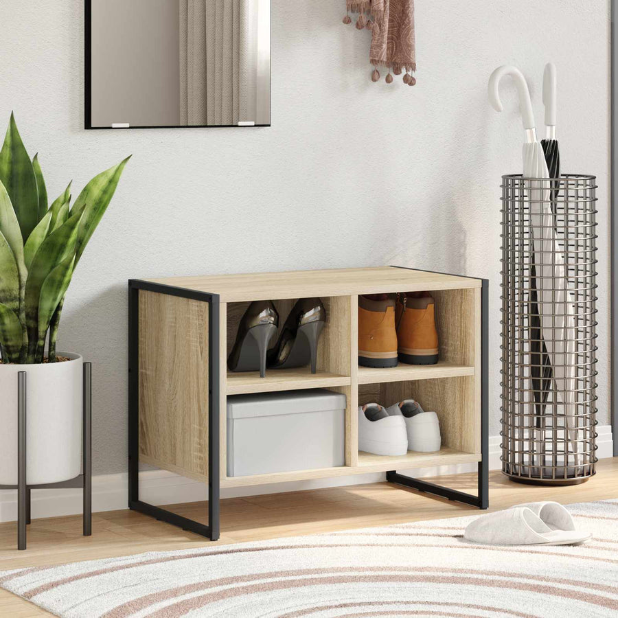 Schoenenkast met opslag Sonoma 60 x 35 x 44 cm Bewerkt hout