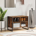 Schoenenkast met opslag Rook Eik 60 x 35 x 44 cm Bewerkt hout