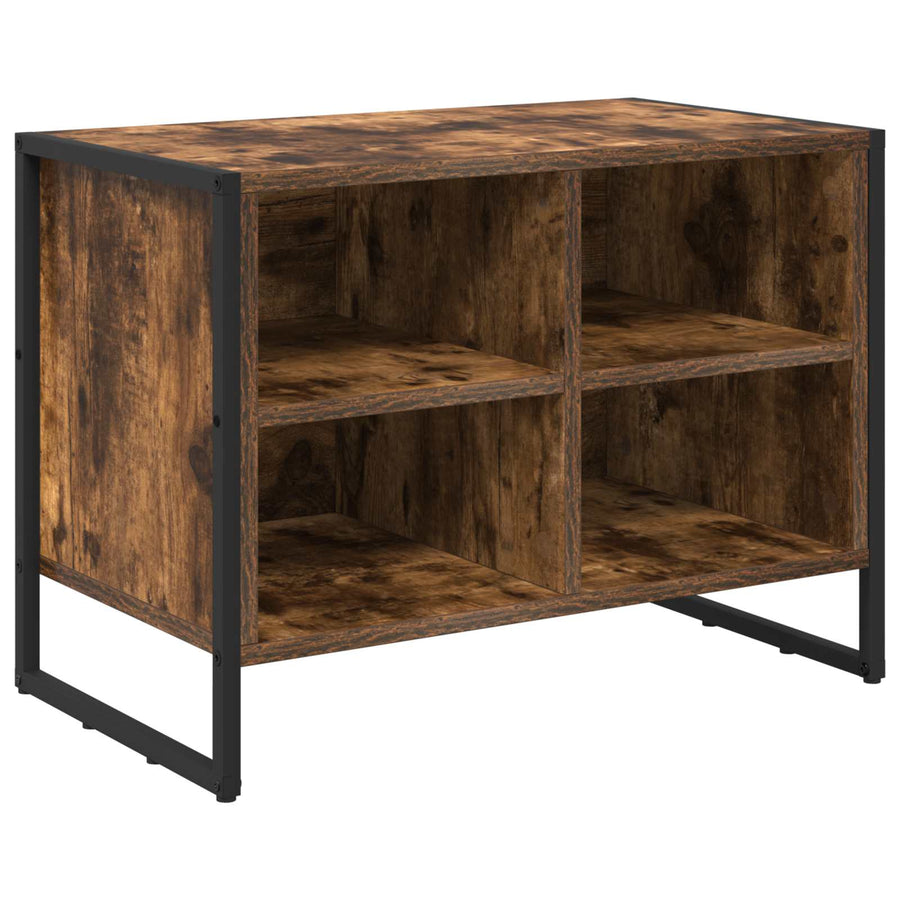 Schoenenkast met opslag Rook Eik 60 x 35 x 44 cm Bewerkt hout