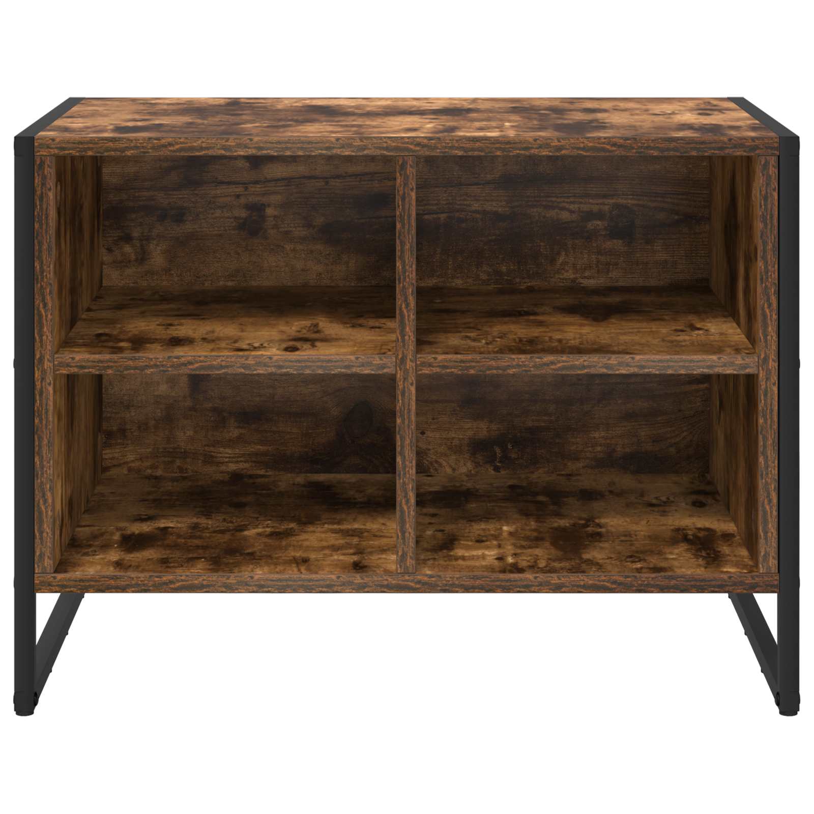 Schoenenkast met opslag Rook Eik 60 x 35 x 44 cm Bewerkt hout