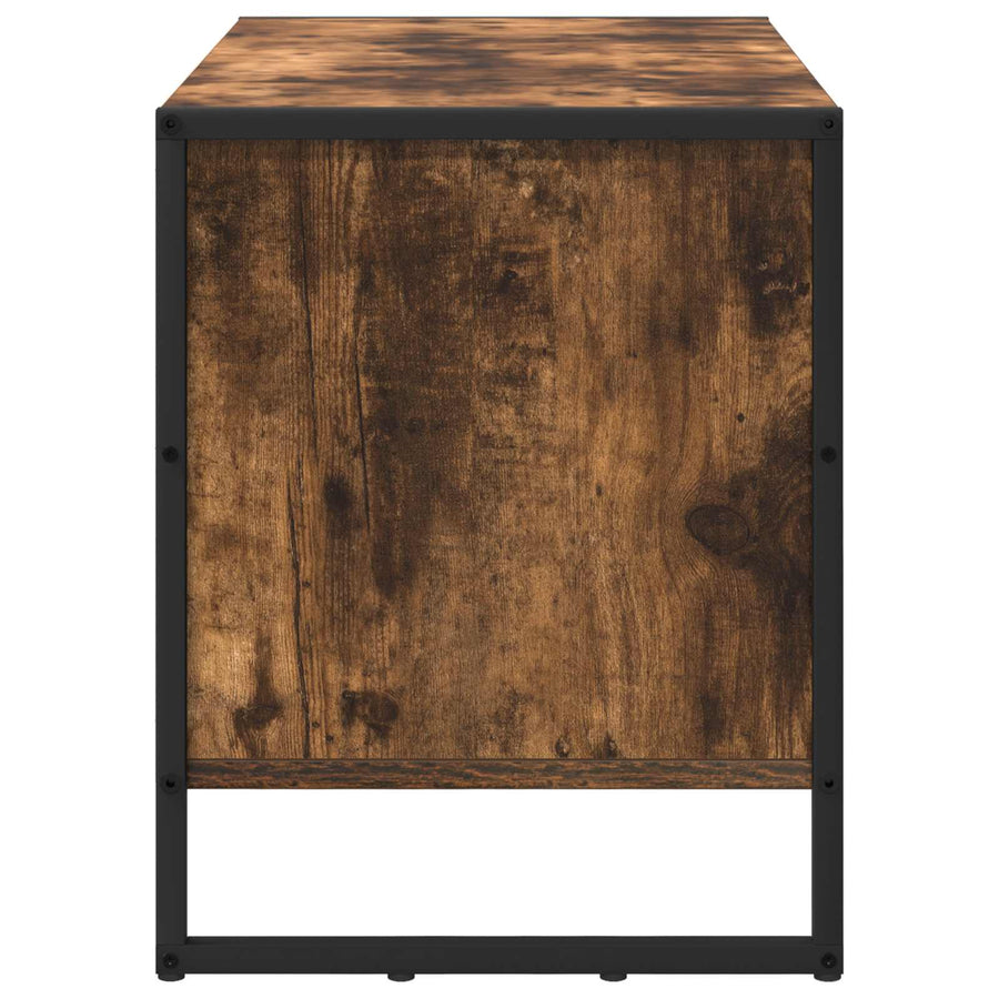 Schoenenkast met opslag Rook Eik 60 x 35 x 44 cm Bewerkt hout