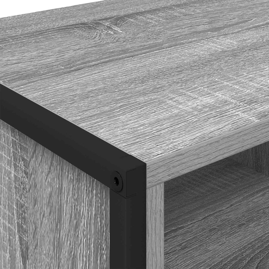 Schoenenkast Grijs Sonoma 60 x 35 x 44 cm Bewerkt hout