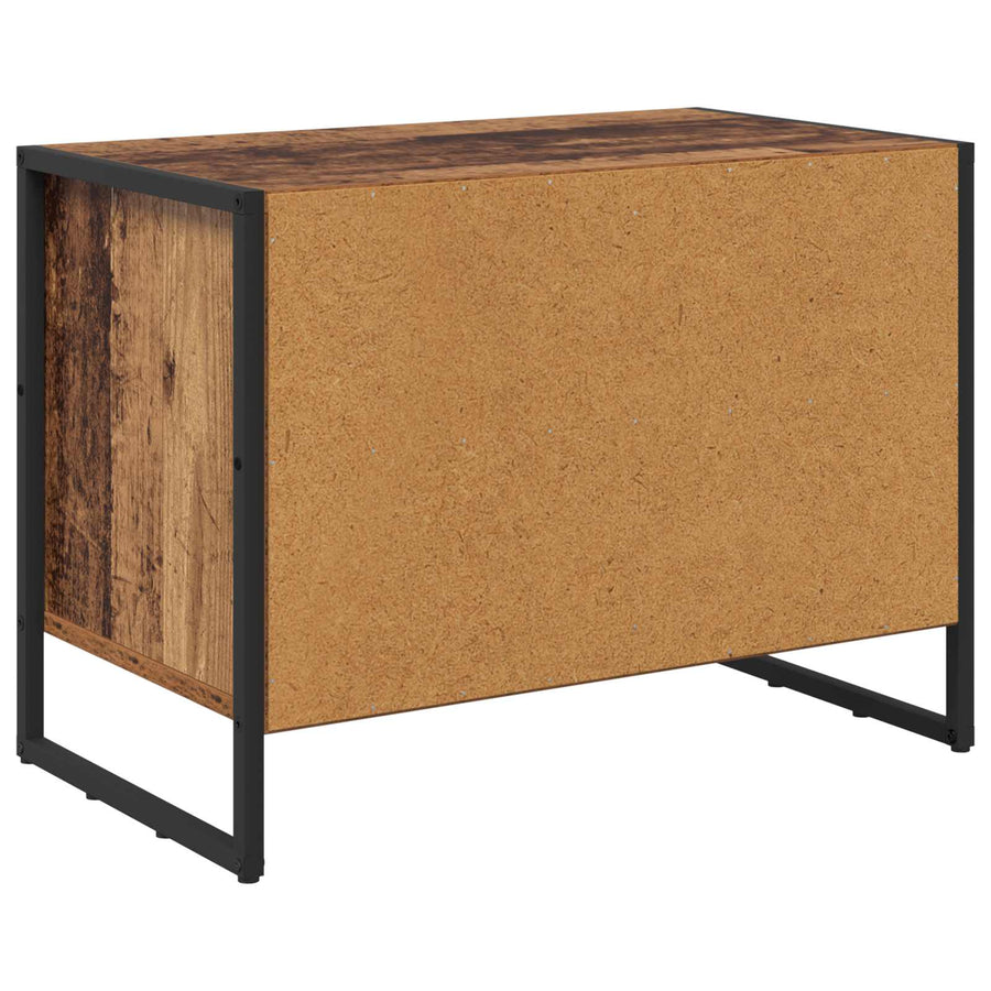 Schoenenkast met opslag Oud Hout 60 x 35 x 44 cm Bewerkt hout