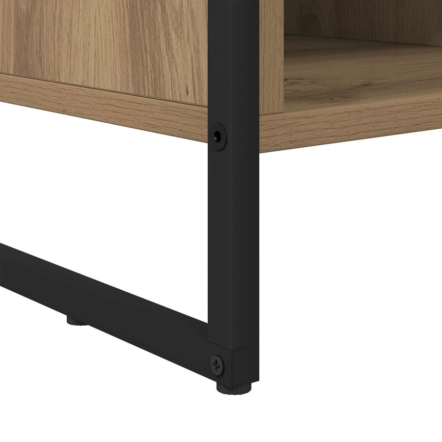 Schoenenkast Ambachtelijk eiken 60 x 35 x 44 cm Bewerkt hout