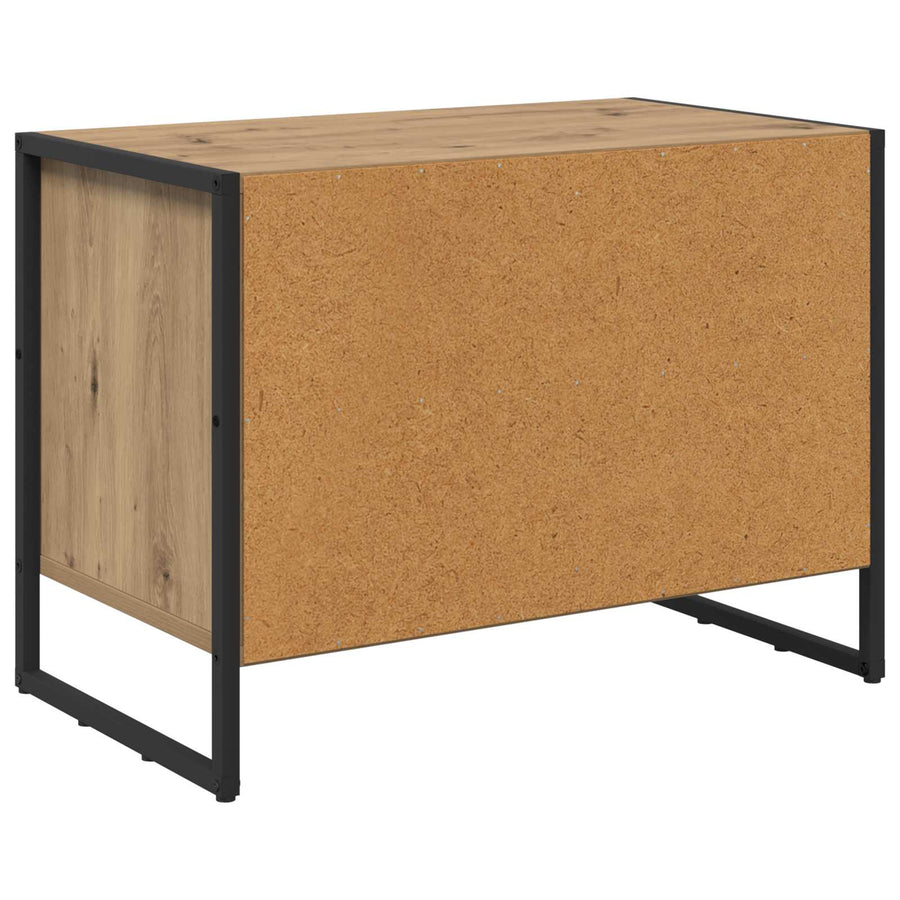 Schoenenkast Ambachtelijk eiken 60 x 35 x 44 cm Bewerkt hout