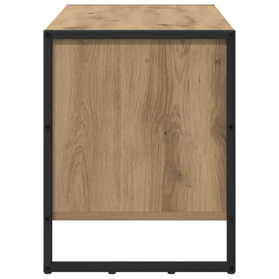 Schoenenkast Ambachtelijk eiken 60 x 35 x 44 cm Bewerkt hout