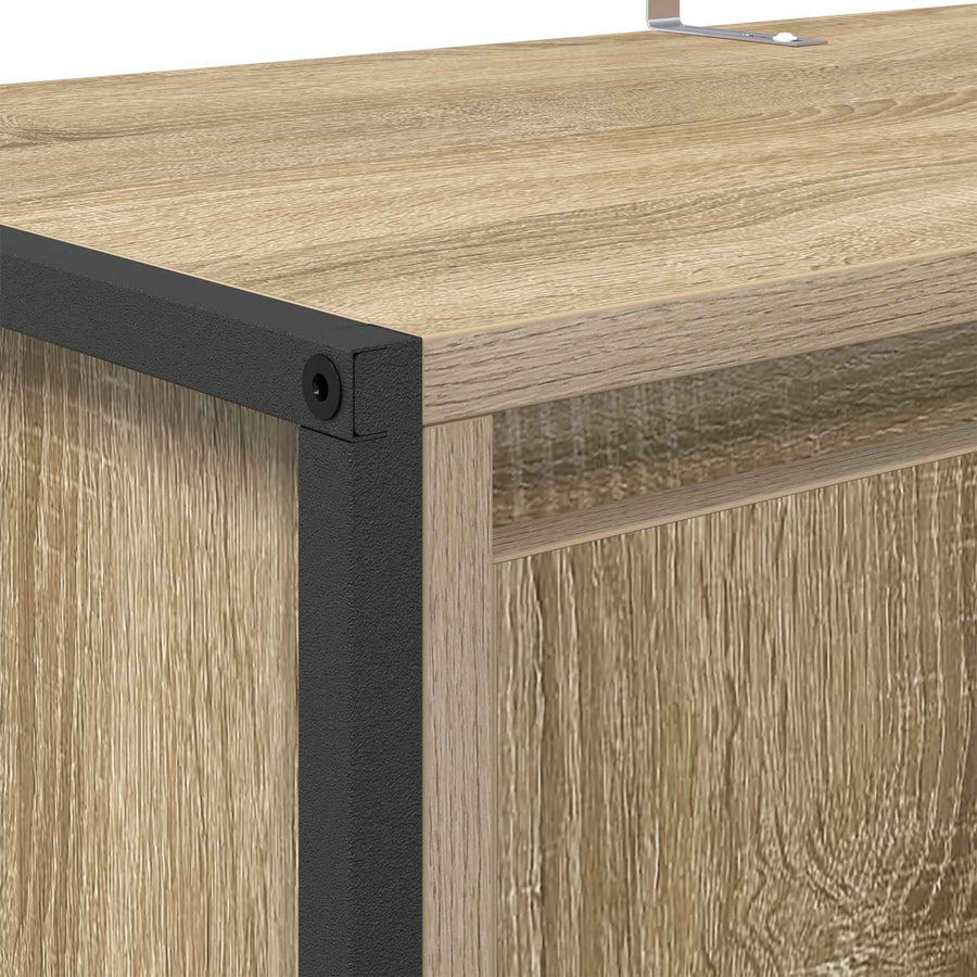 Schoenenkast met opslag Sonoma 79 x 36 x 100 cm Bewerkt hout