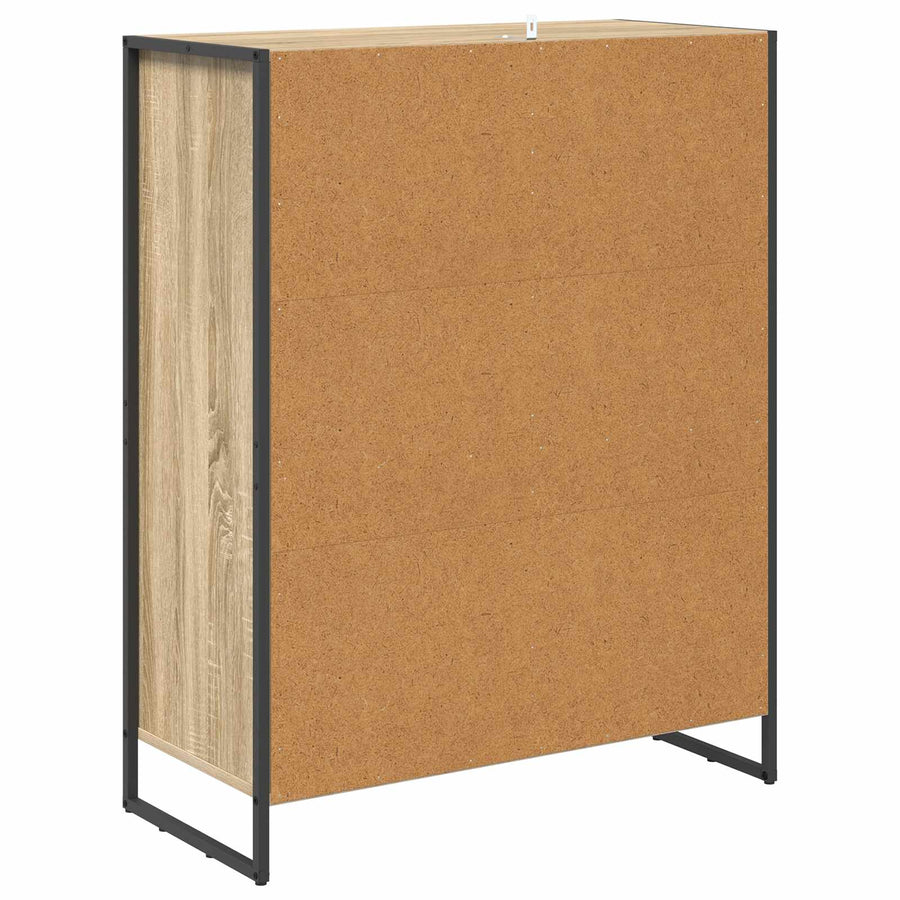 Schoenenkast met opslag Sonoma 79 x 36 x 100 cm Bewerkt hout