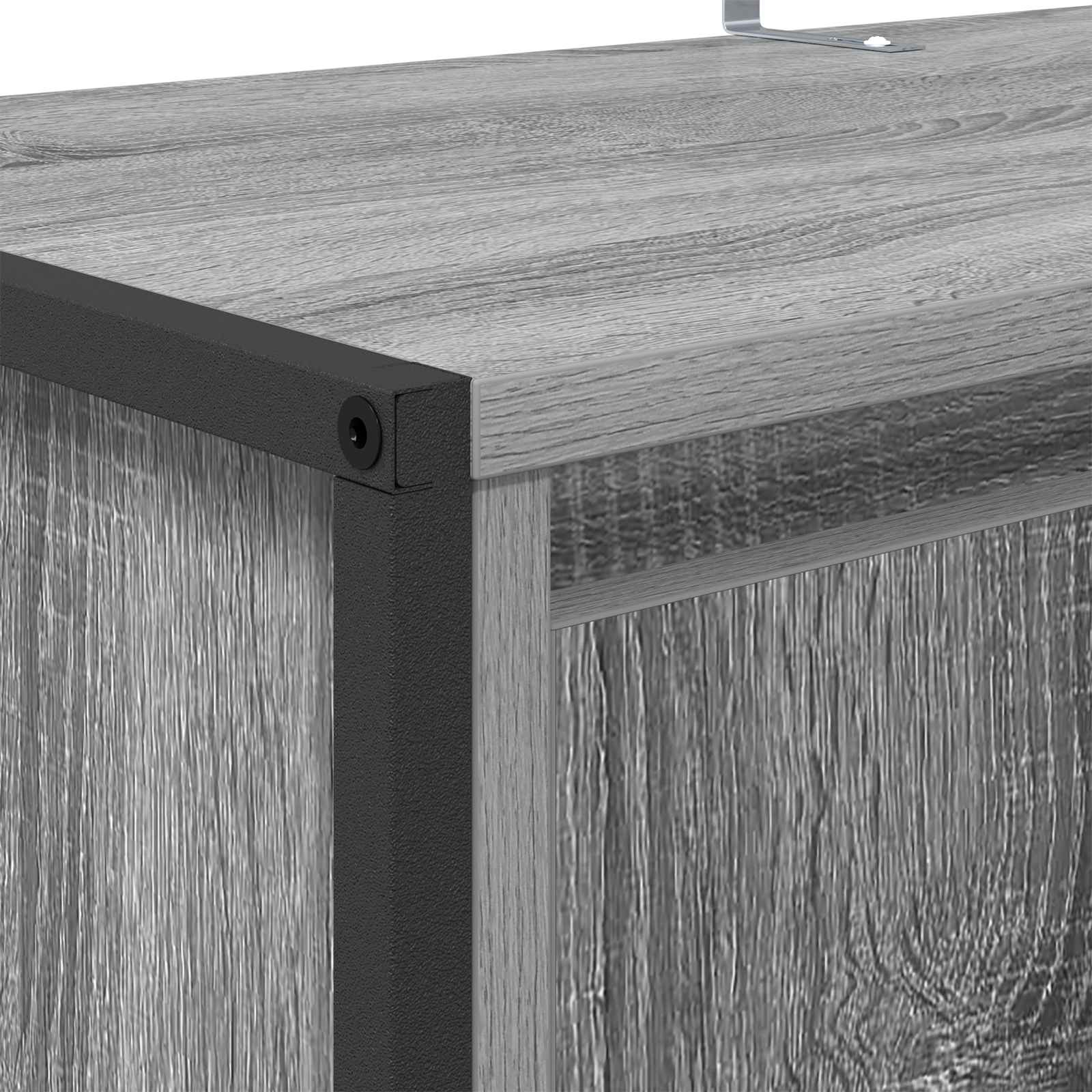 Schoenenkast Grijs Sonoma 79 x 36 x 100 cm Bewerkt hout
