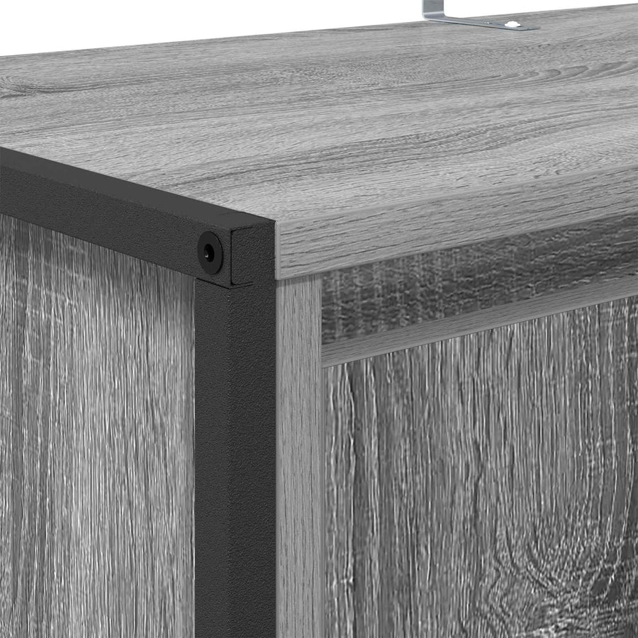 Schoenenkast Grijs Sonoma 79 x 36 x 100 cm Bewerkt hout