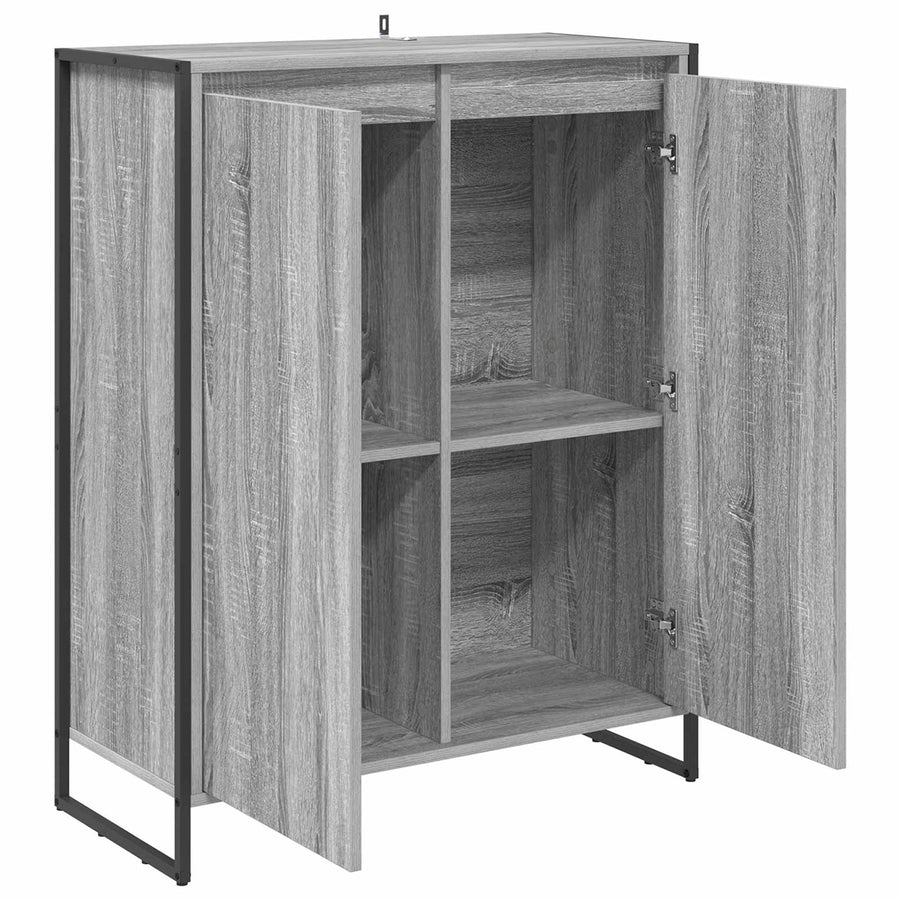 Schoenenkast Grijs Sonoma 79 x 36 x 100 cm Bewerkt hout