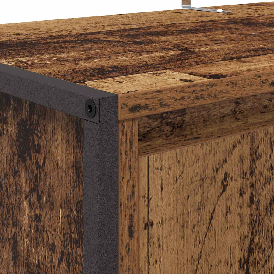 Schoenenkast met opslag Oud Hout 79 x 36 x 100 cm Bewerkt hout