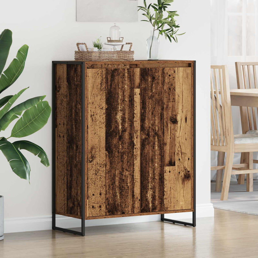 Schoenenkast met opslag Oud Hout 79 x 36 x 100 cm Bewerkt hout
