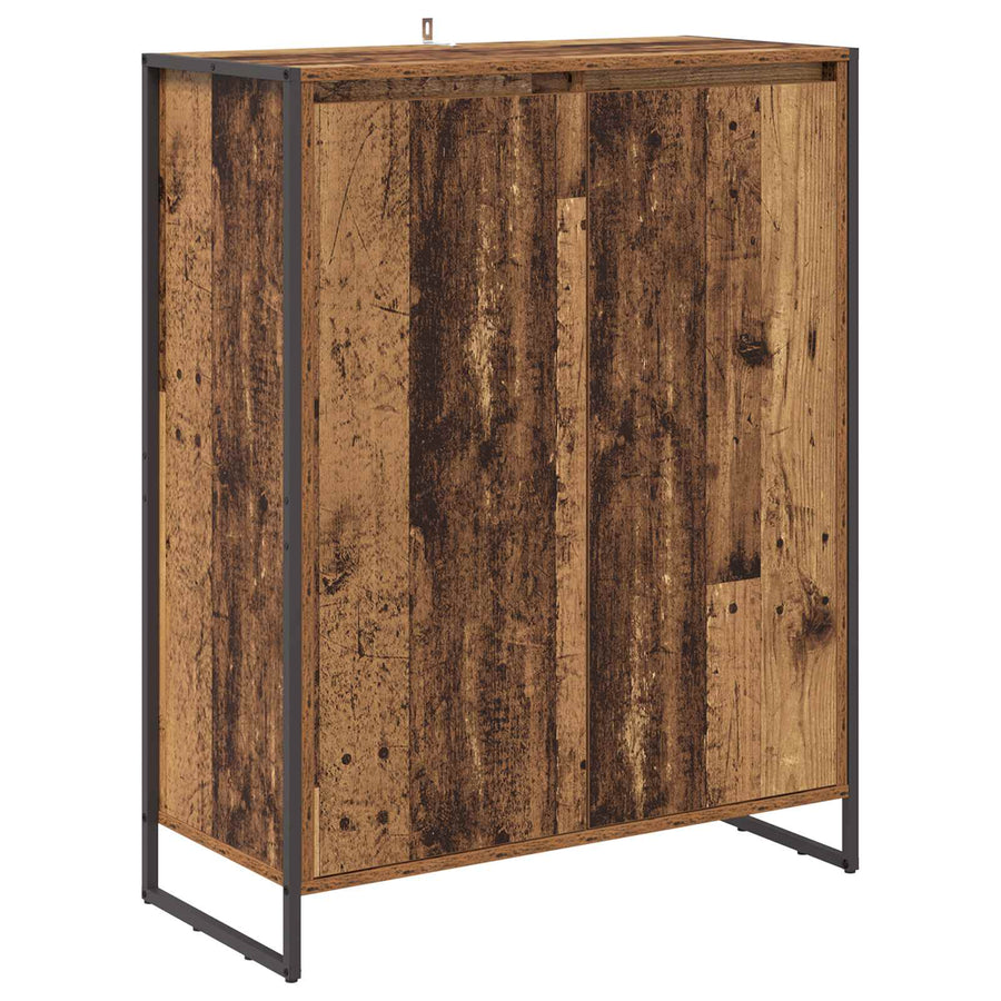 Schoenenkast met opslag Oud Hout 79 x 36 x 100 cm Bewerkt hout