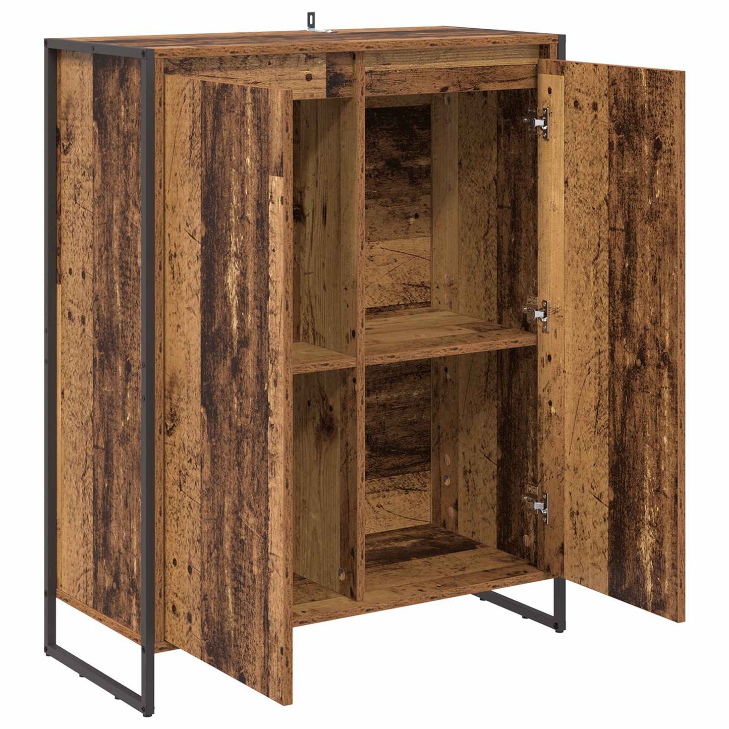 Schoenenkast met opslag Oud Hout 79 x 36 x 100 cm Bewerkt hout