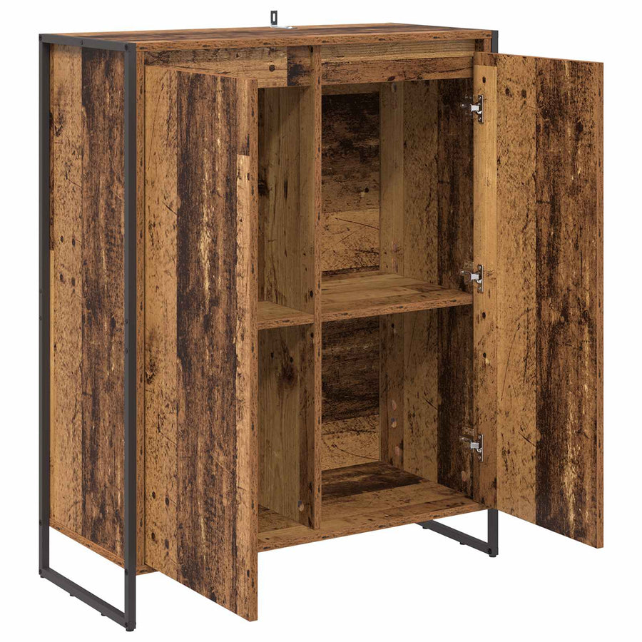 Schoenenkast met opslag Oud Hout 79 x 36 x 100 cm Bewerkt hout