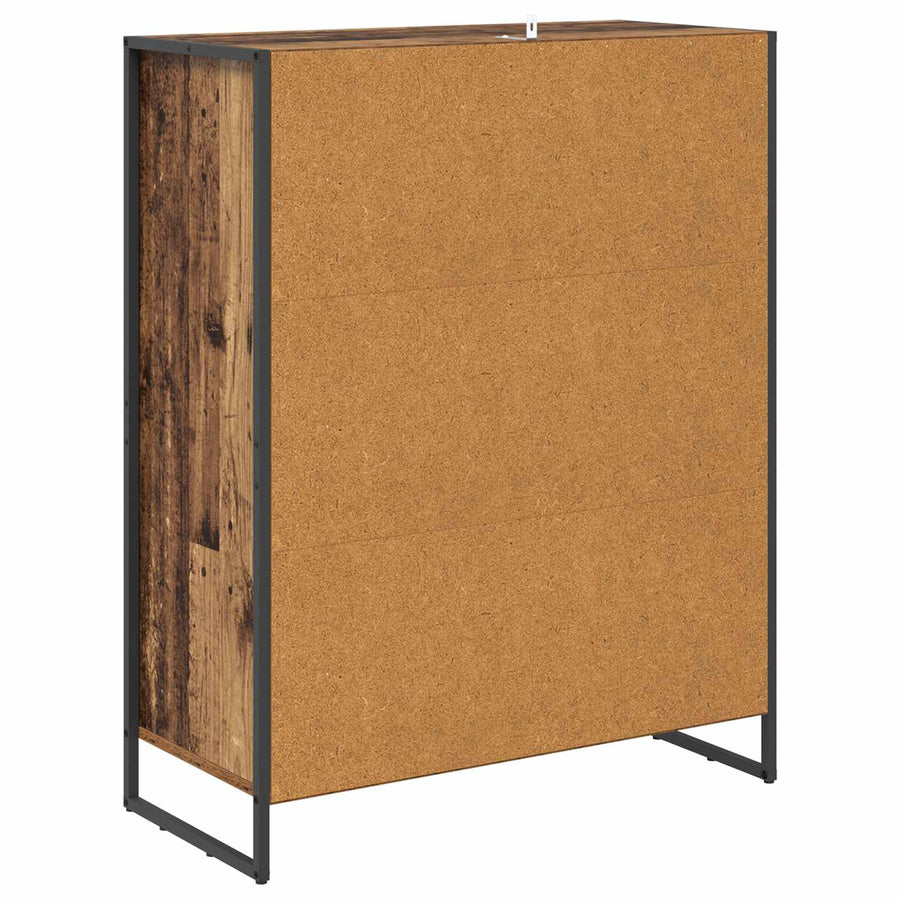 Schoenenkast met opslag Oud Hout 79 x 36 x 100 cm Bewerkt hout