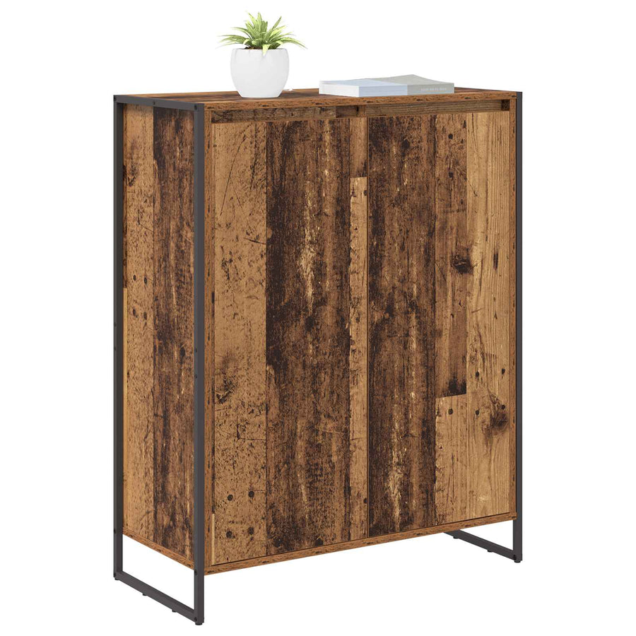 Schoenenkast met opslag Oud Hout 79 x 36 x 100 cm Bewerkt hout