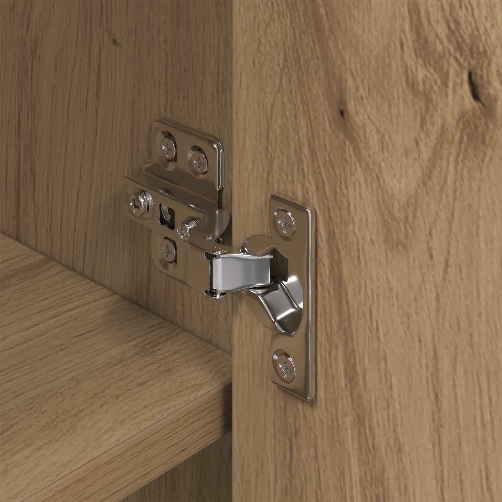 Schoenenkast Ambachtelijk eiken 79 x 36 x 100 cm Bewerkt hout