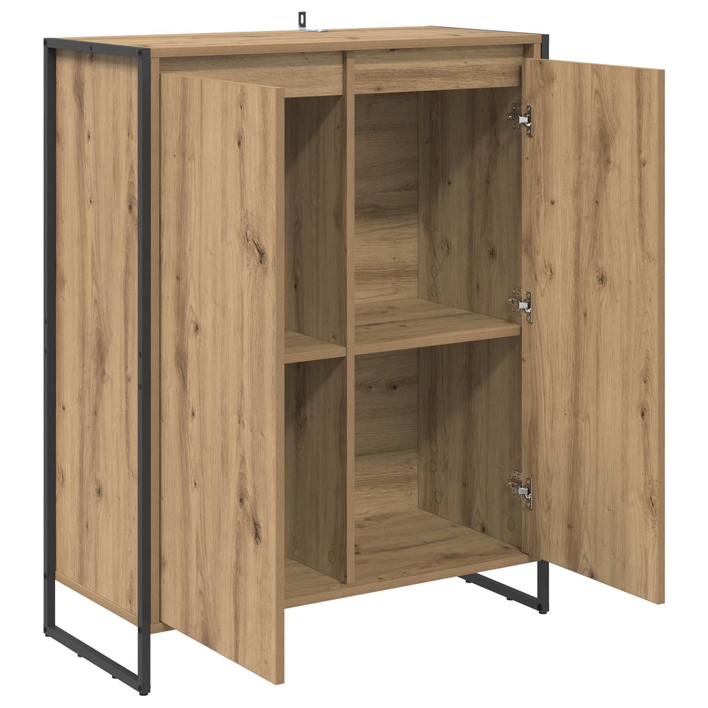 Schoenenkast Ambachtelijk eiken 79 x 36 x 100 cm Bewerkt hout