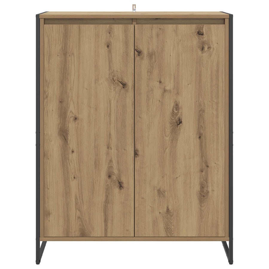 Schoenenkast Ambachtelijk eiken 79 x 36 x 100 cm Bewerkt hout