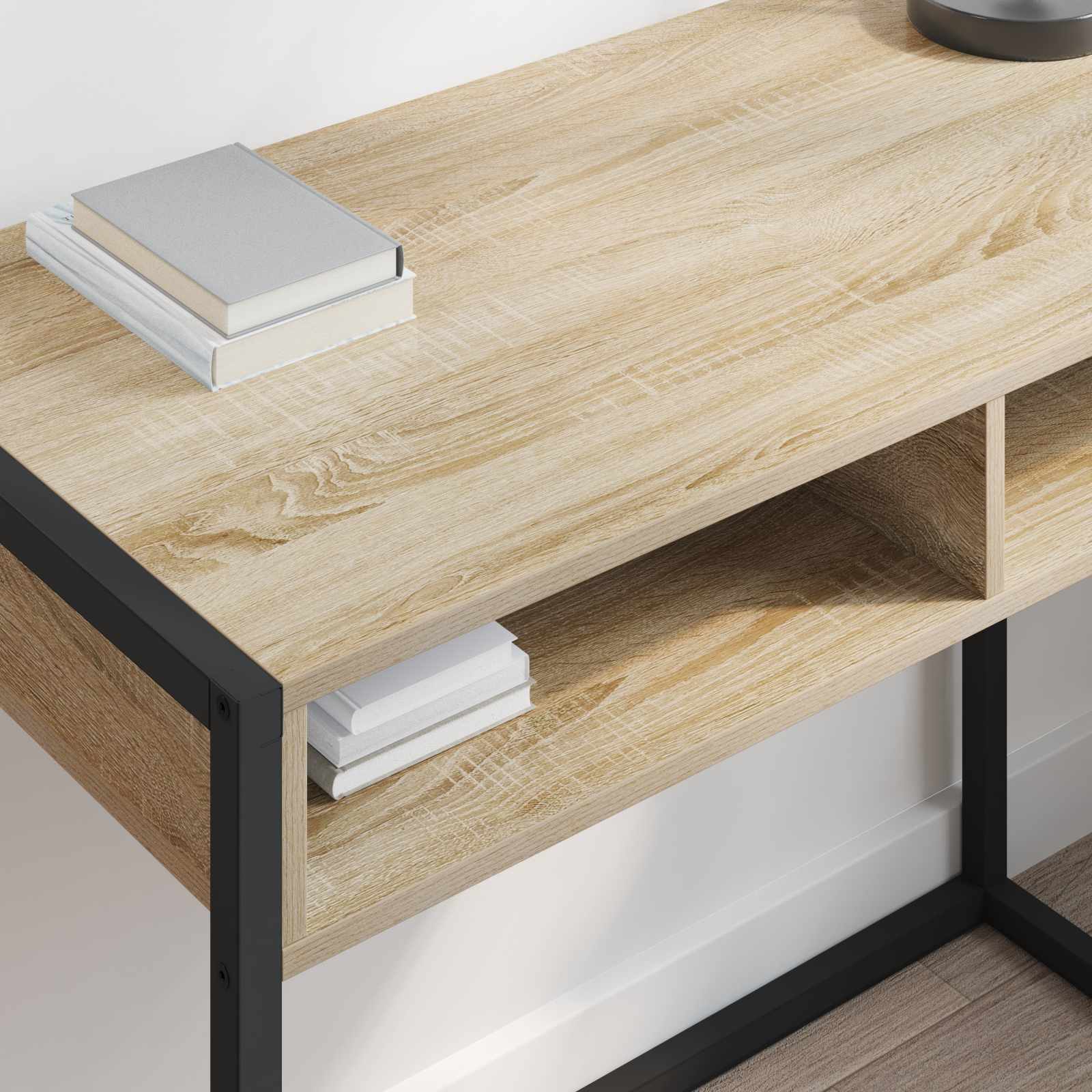 Bureau met opslag Sonoma 100 x 50 x 75 cm Bewerkt hout