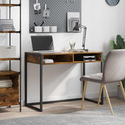 Bureau 100x50x75 cm rook eik bewerkt hout