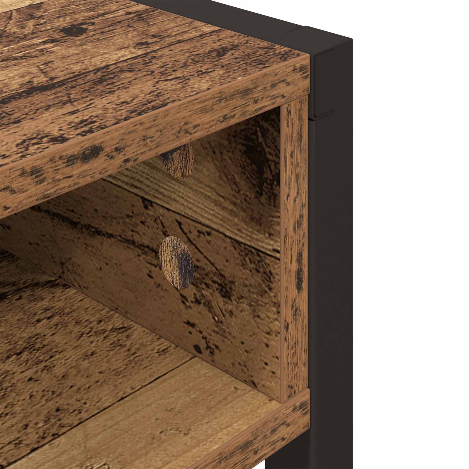 Bureau met opslag Oud Hout 100 x 50 x 75 cm Bewerkt hout