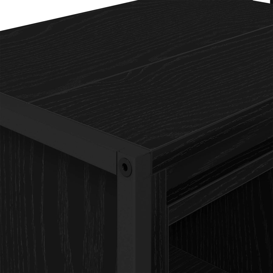 Badkamer Kast Zwart Eiken 90 x 30 x 60 cm Bewerkt hout