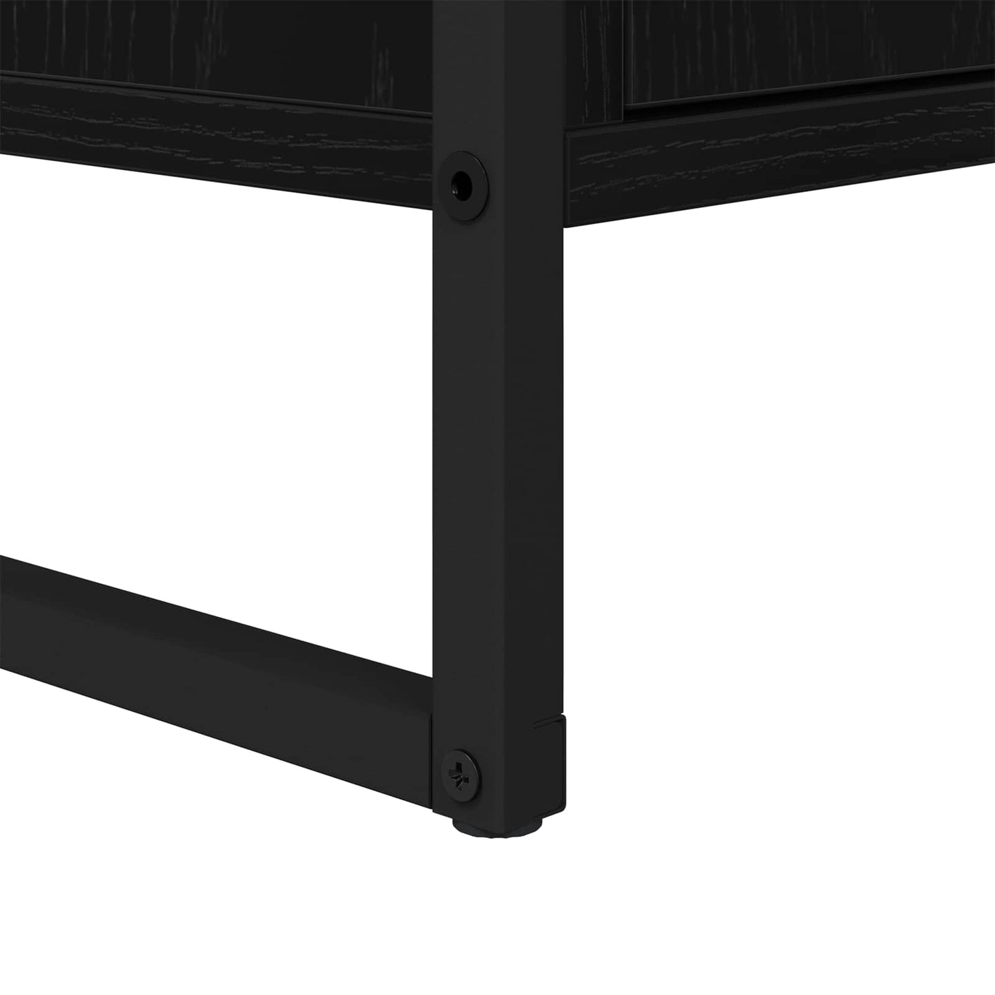 Badkamer Kast Zwart Eiken 90 x 30 x 60 cm Bewerkt hout