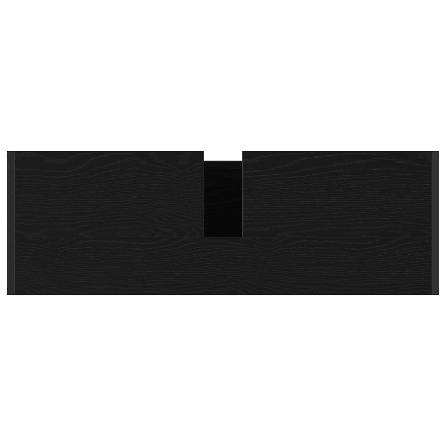 Badkamer Kast Zwart Eiken 90 x 30 x 60 cm Bewerkt hout