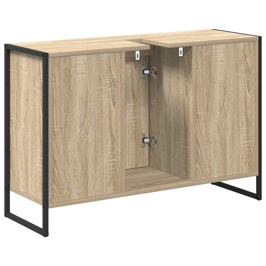 Badkamer Kast met opslag Sonoma 90 x 30 x 60 cm Bewerkt hout
