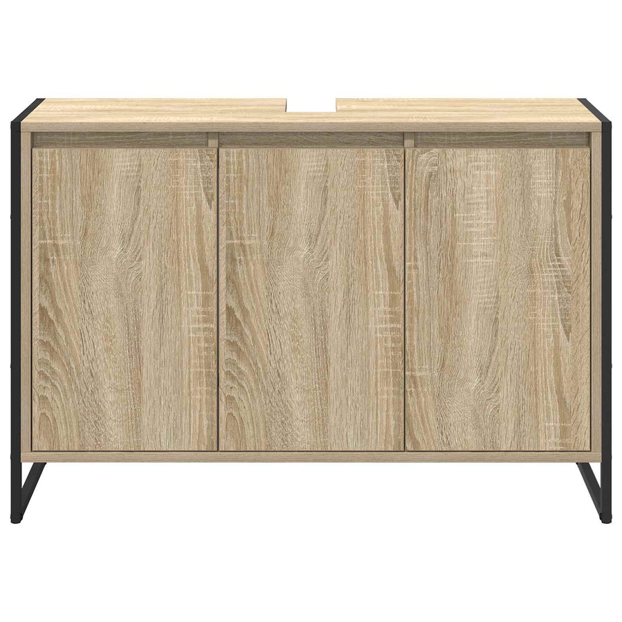 Badkamer Kast met opslag Sonoma 90 x 30 x 60 cm Bewerkt hout