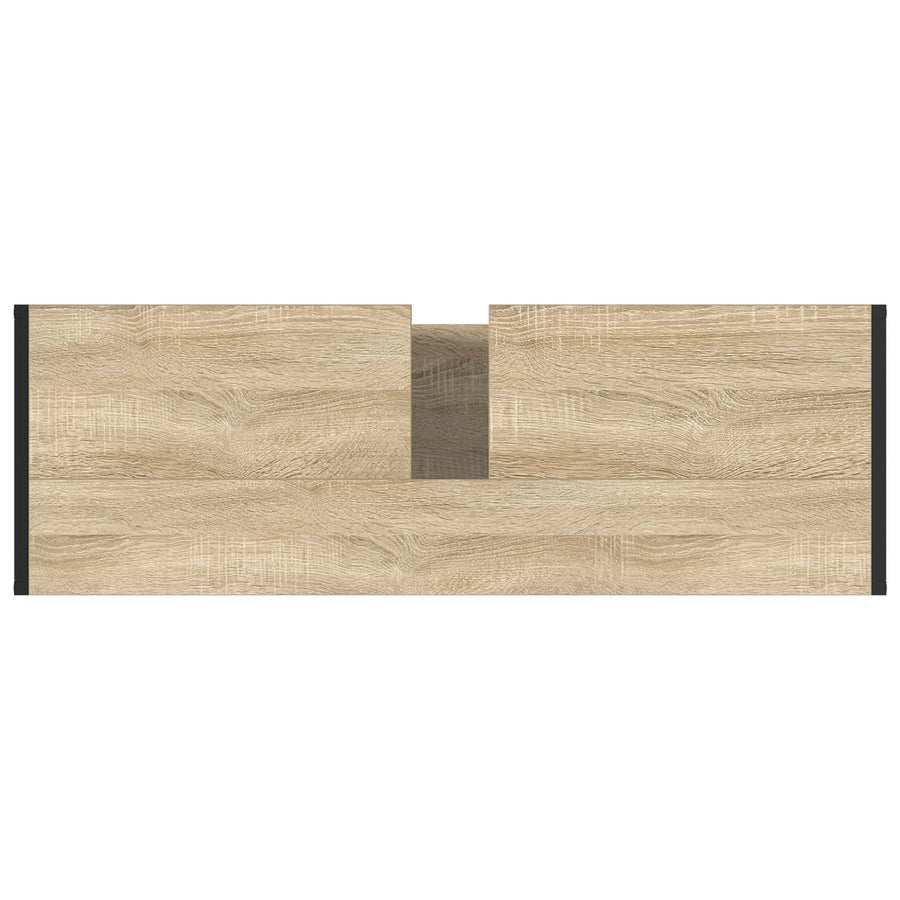 Badkamer Kast met opslag Sonoma 90 x 30 x 60 cm Bewerkt hout