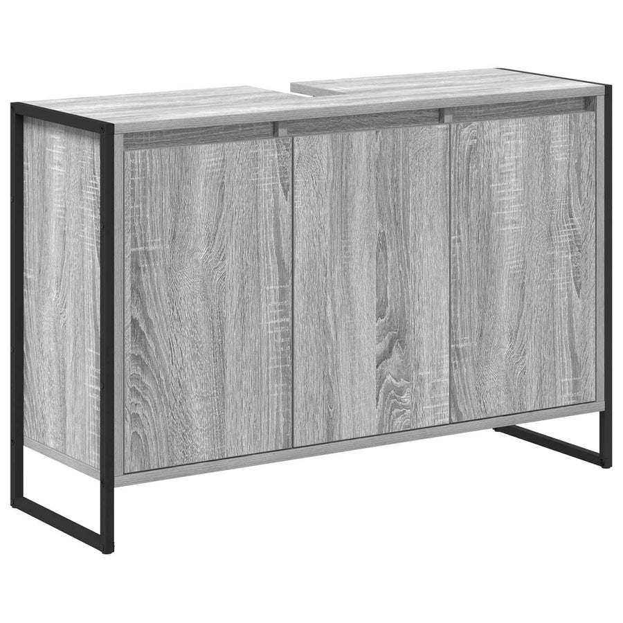 Badkamer Kast Grijs Sonoma 90 x 30 x 60 cm Bewerkt hout